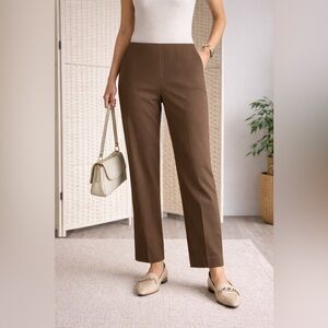 Dana Buchman Tummy Control Pants - Brown